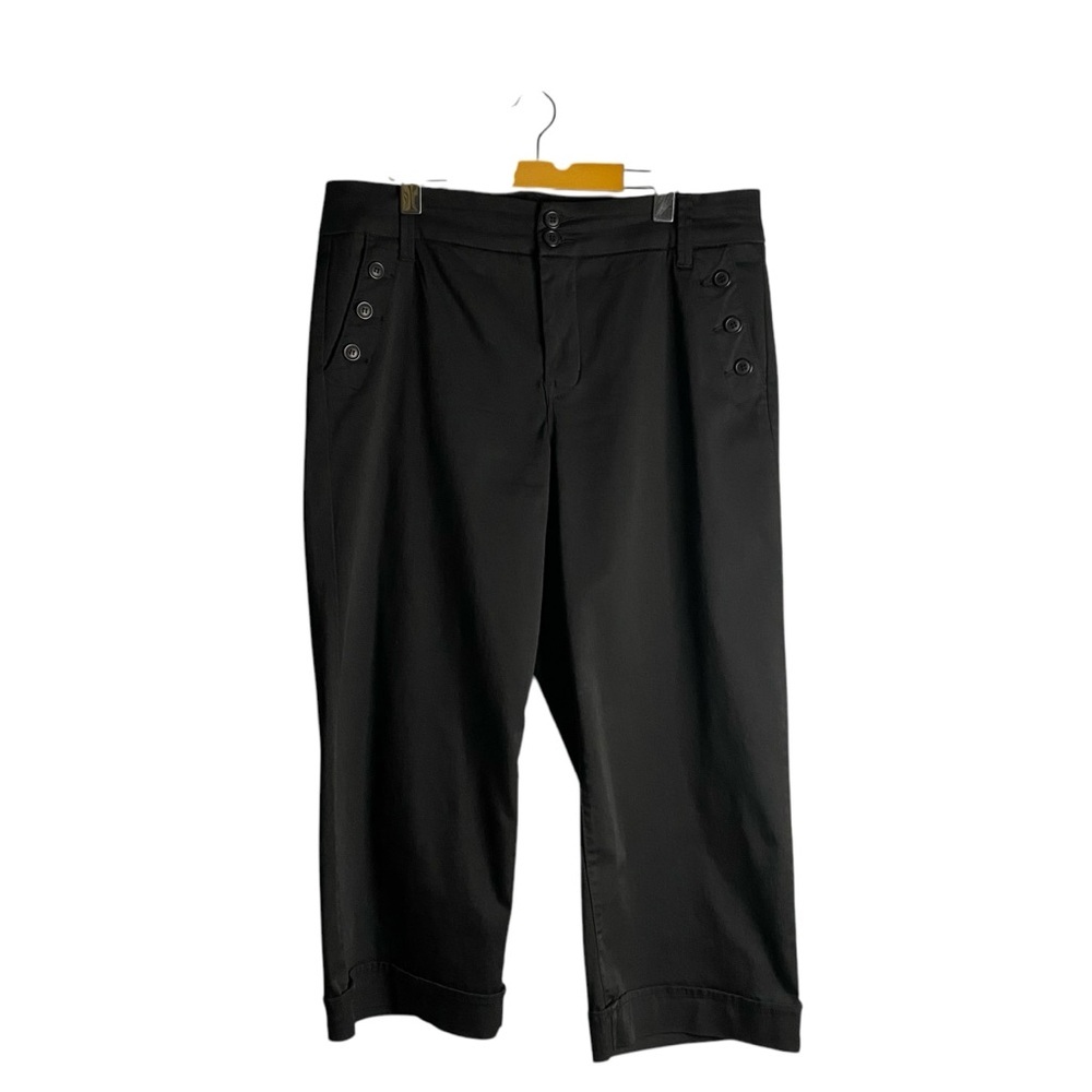 Melissa McCarthy Seven 7 Women's Black High Waisted Crop Pant